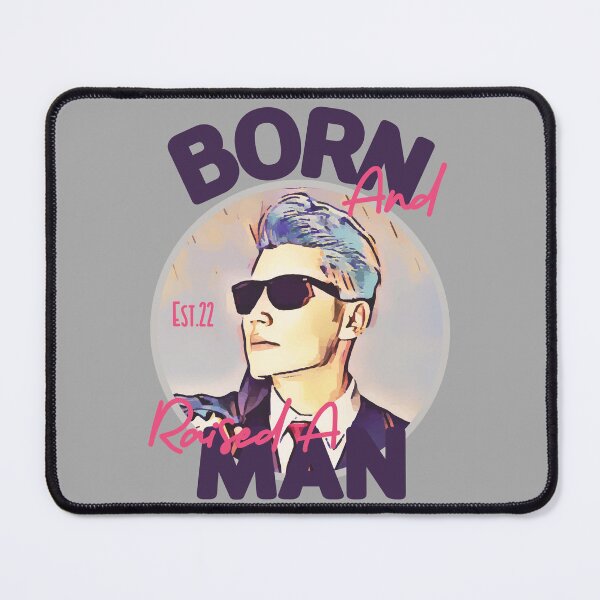 Item preview, BORN AND RAISED A MAN designed and sold by GAADesignz.