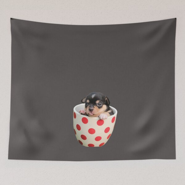 Item preview, Puppy in a Cup, Gift for The Doglover designed and sold by DiensDesign.