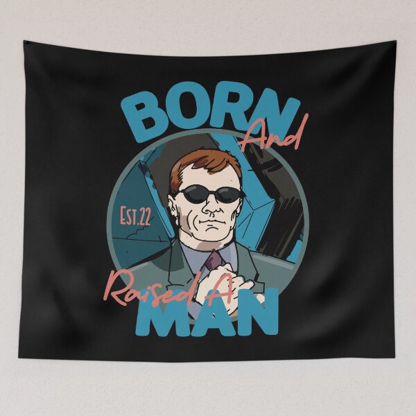 Item preview, BORN AND RAISED A MAN designed and sold by GAADesignz.