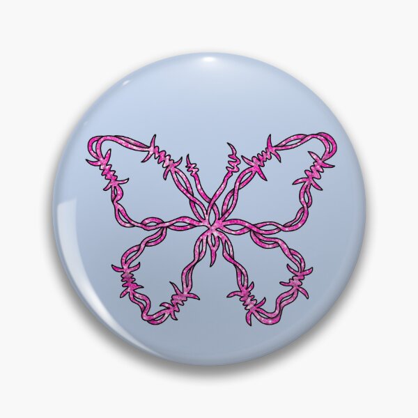 Item preview, Pink barbed wire butterfly  designed and sold by Becky-Marie.
