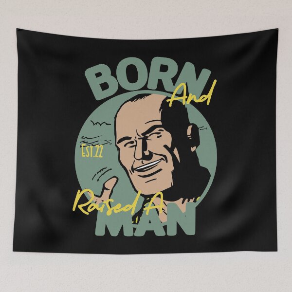 Item preview, BORN AND RAISED A MAN designed and sold by GAADesignz.