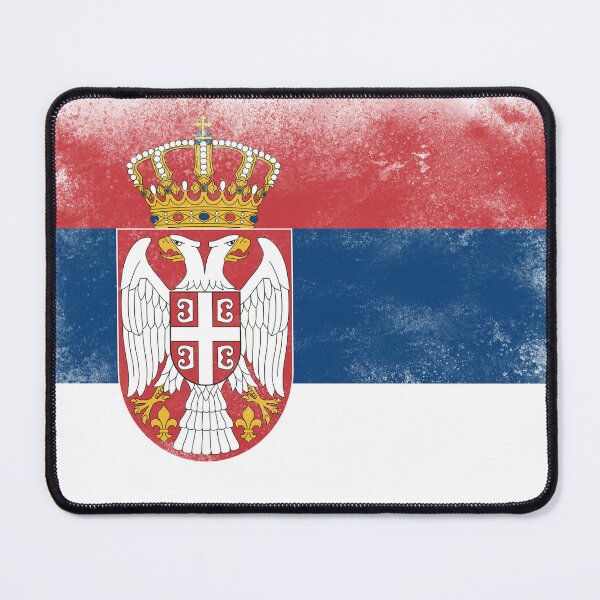 Item preview, Serbia Flag designed and sold by psychoshadow.