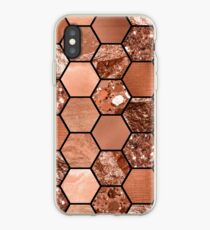 Rose gold hexaglam iPhone Case