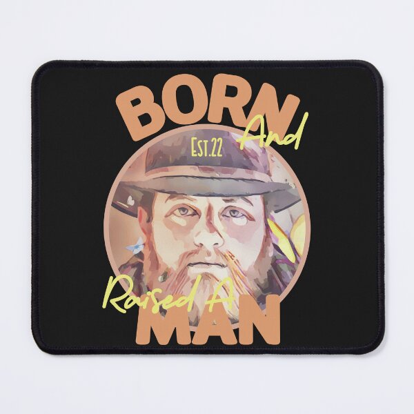 Item preview, BORN AND RAISED A MAN designed and sold by GAADesignz.