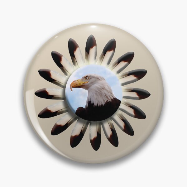 Item preview, Eagle Feather Circle Design on Tan designed and sold by Blue Cloud.