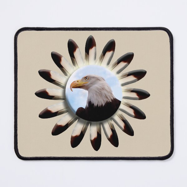 Item preview, Eagle Feather Circle Design on Tan designed and sold by Blue Cloud.