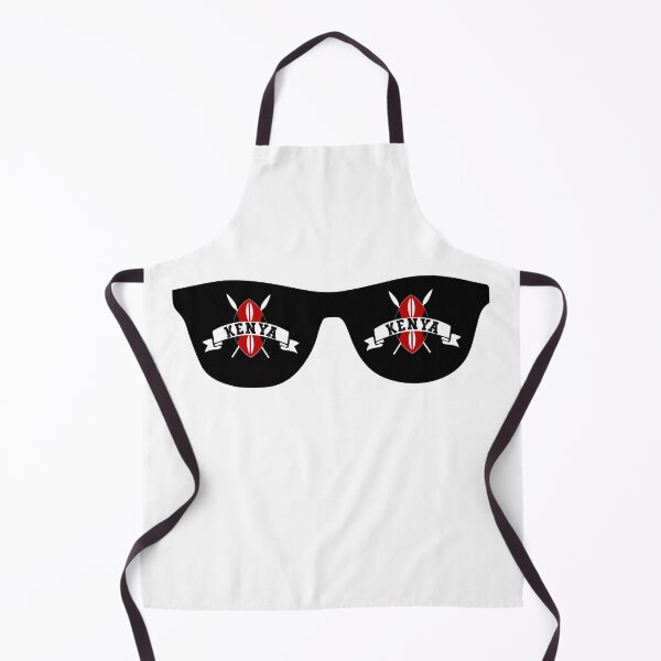 Item preview, Kenya Kenyan Flag Shield on Dark Sunglasses Design designed and sold by PearlMoonGrapes.