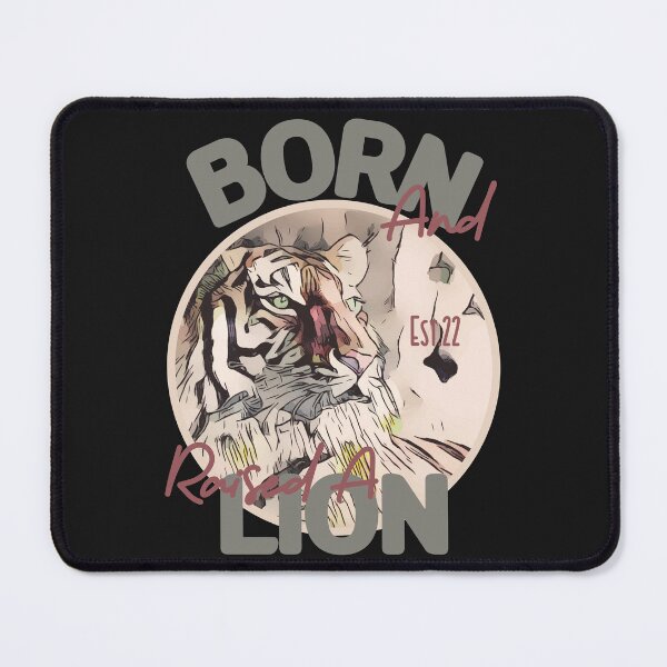Item preview, BORN AND RAISED A LION designed and sold by GAADesignz.