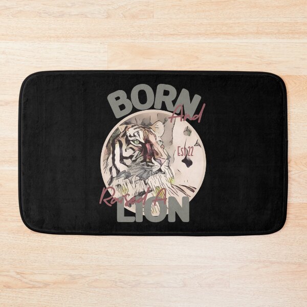 Item preview, BORN AND RAISED A LION designed and sold by GAADesignz.