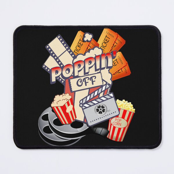 Item preview, I Love Movies Popcorn Retro Movie Night designed and sold by tamdevo1.