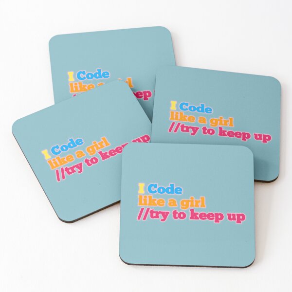 Item preview, I code like a girl try to keep up sticker designed and sold by MaRa ★★★★★.