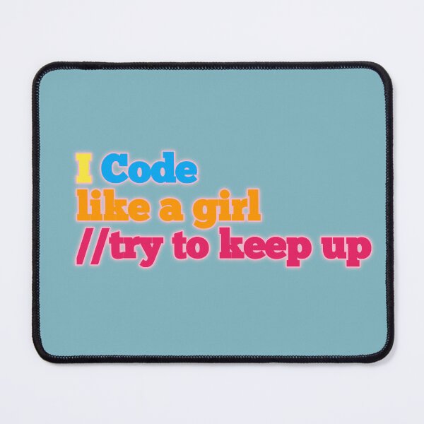Item preview, I code like a girl try to keep up sticker designed and sold by MaRa ★★★★★.