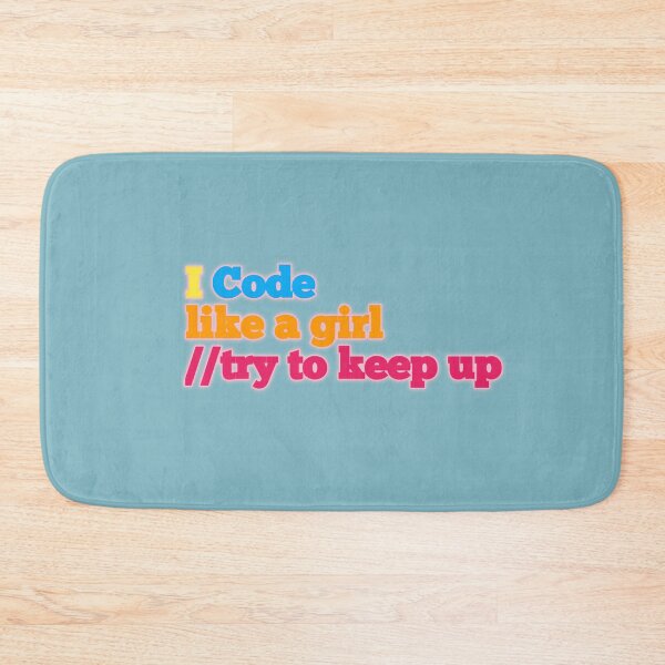 Item preview, I code like a girl try to keep up sticker designed and sold by MaRa ★★★★★.