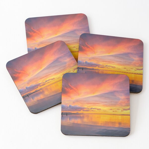 Item preview, Brilliant Sunset Over A Placid Lake designed and sold by Taceo10.