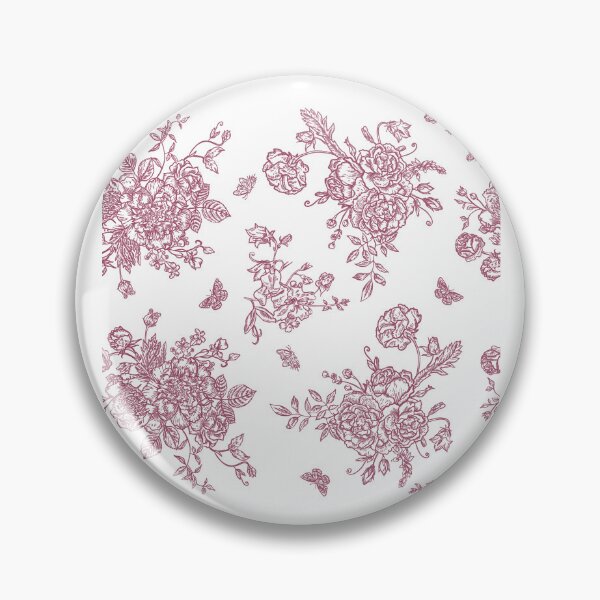 Item preview, Vintage Floral Pattern in Chinese Porcelain Style (Red, White) designed and sold by ‧͙⁺˚*･༓☾ Moon Saikia ☽༓･*˚⁺‧͙.