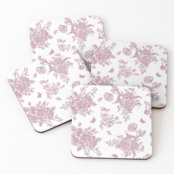 Item preview, Vintage Floral Pattern in Chinese Porcelain Style (Red, White) designed and sold by ‧͙⁺˚*･༓☾ Moon Saikia ☽༓･*˚⁺‧͙.