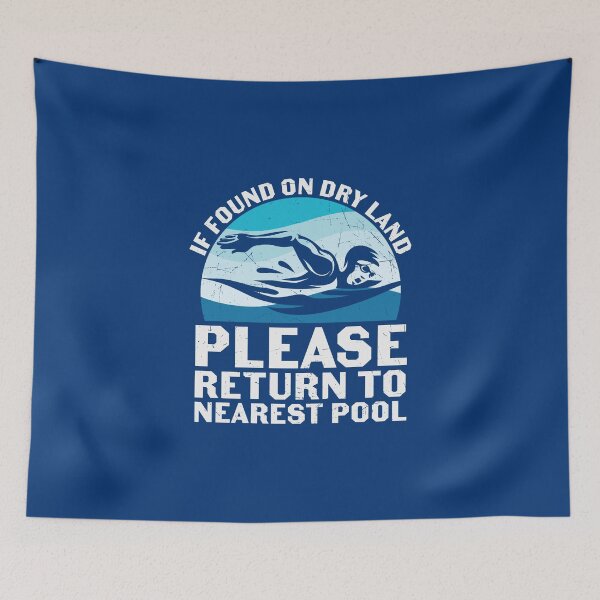 Item preview, If Found on Dry Land – Please Return to Nearest Pool designed and sold by Lonesome-Fox.