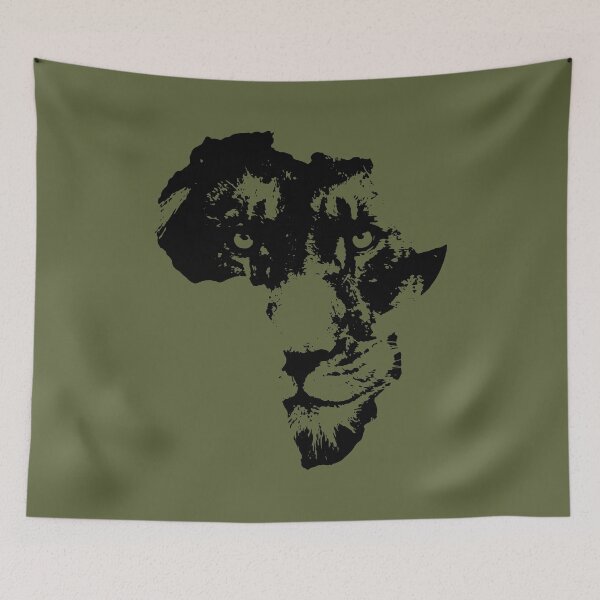 Item preview, African Lion Face | Safari Culture | Africa Map designed and sold by d247.