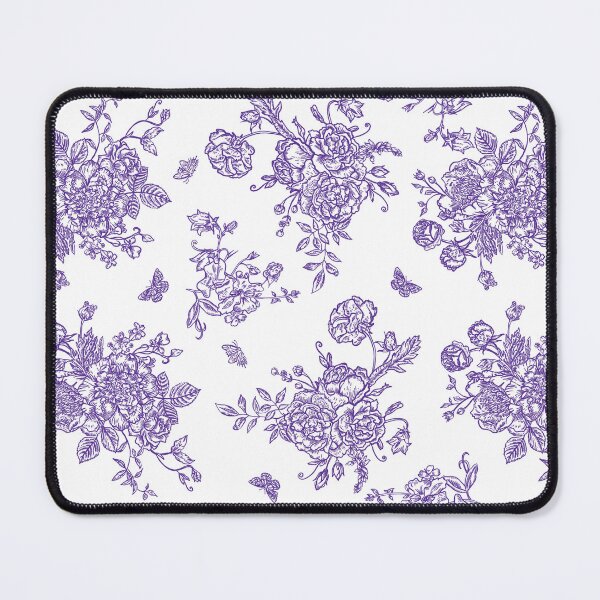 Item preview, Vintage Floral Pattern in Chinese Porcelain Style (Purple, White) designed and sold by ‧͙⁺˚*･༓☾ Moon Saikia ☽༓･*˚⁺‧͙.