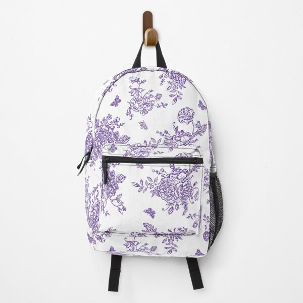 Item preview, Vintage Floral Pattern in Chinese Porcelain Style (Purple, White) designed and sold by ‧͙⁺˚*･༓☾ Moon Saikia ☽༓･*˚⁺‧͙.