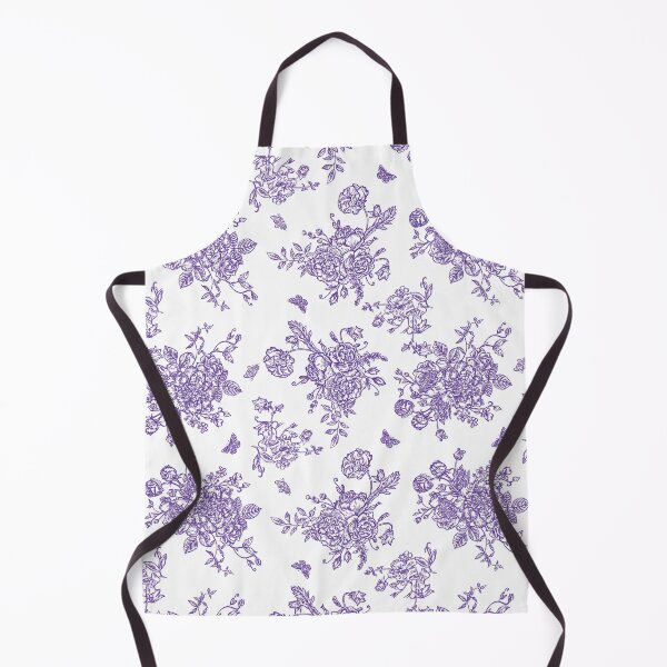 Item preview, Vintage Floral Pattern in Chinese Porcelain Style (Purple, White) designed and sold by ‧͙⁺˚*･༓☾ Moon Saikia ☽༓･*˚⁺‧͙.