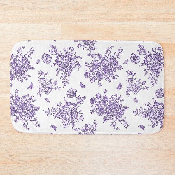 Item preview, Vintage Floral Pattern in Chinese Porcelain Style (Purple, White) designed and sold by ‧͙⁺˚*･༓☾ Moon Saikia ☽༓･*˚⁺‧͙.
