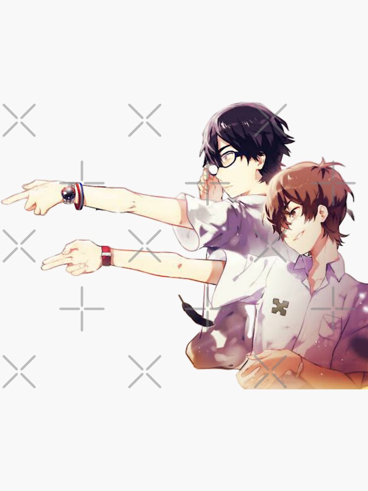 barakamon selfie Sticker for Sale by animedesigne4u