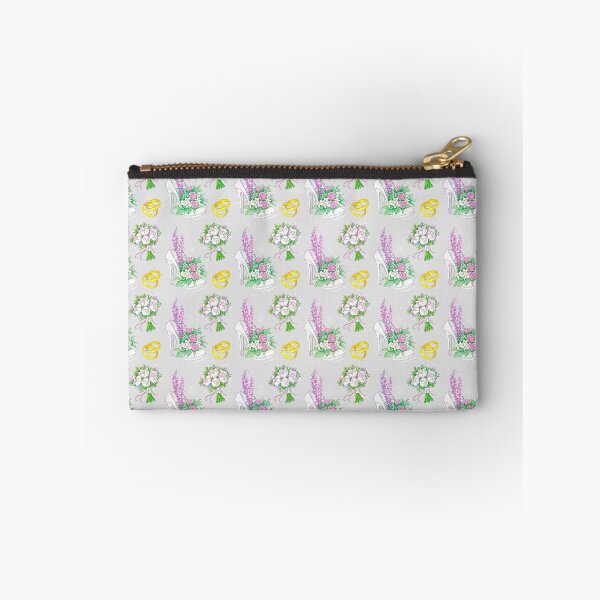 Item preview, Wedding Flowers Rings Shoe Seamless Pattern Design designed and sold by Narkusdesign.