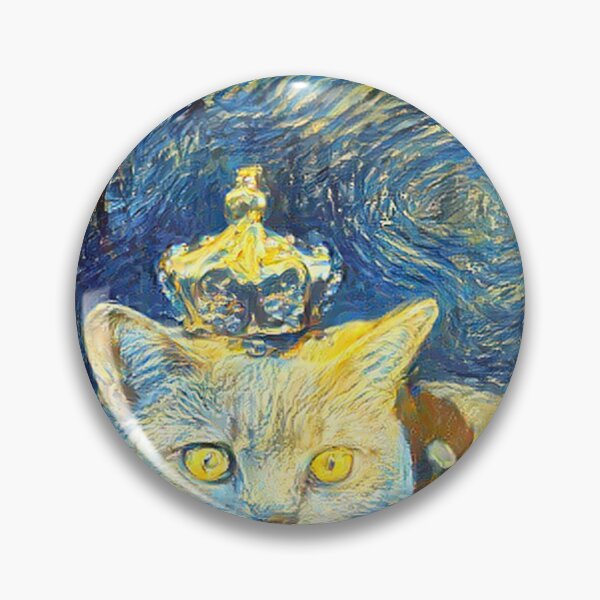 Aperçu de l'œuvre Starry Night Meets King Cat Painting créée et vendue par Yasterius.