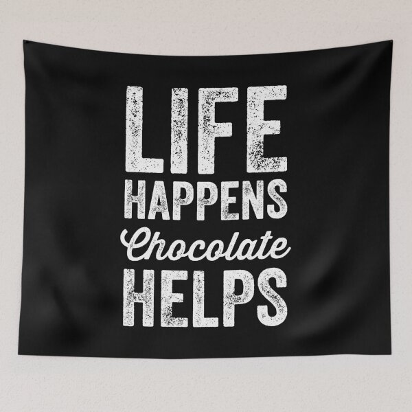 Item preview, La vida sucede El chocolate ayuda - amante del chocolate designed and sold by Captain Mood.