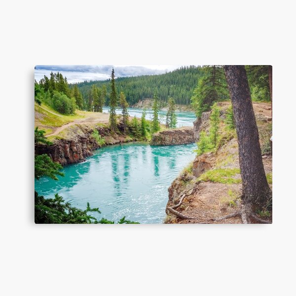 Miles Canyon on Yukon River Metal Print