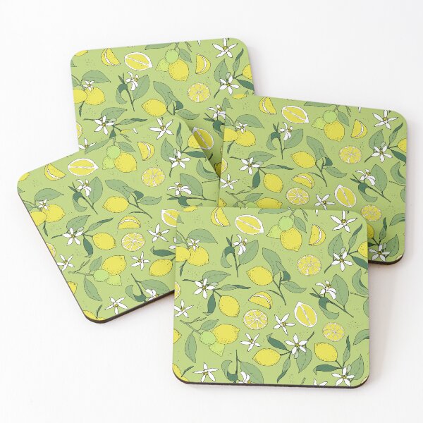 Item preview, lemons on light green designed and sold by kobyakov.