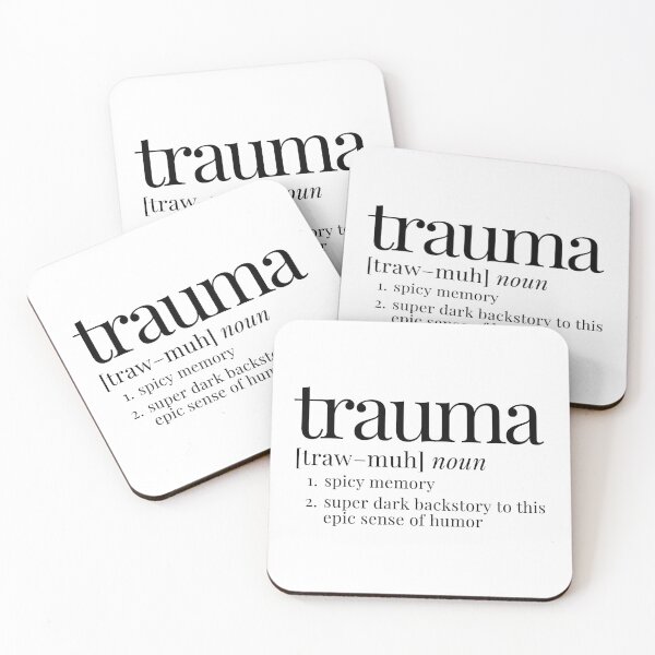 Item preview, Trauma Definition Funny - "Spicy Memory" Dark Humor designed and sold by Olivia Ossege.