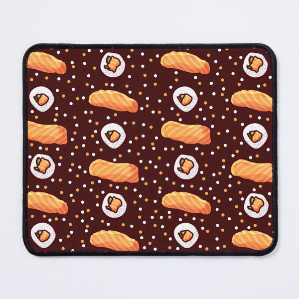 Item preview, Sushi Art Pattern Dark Red designed and sold by NLDStudios.