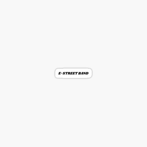 E-Street Band Retro on White Background Sticker