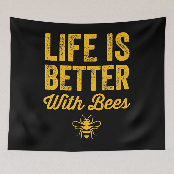 Item preview, Life is better with bees - funny beekeeper designed and sold by Captain Mood.