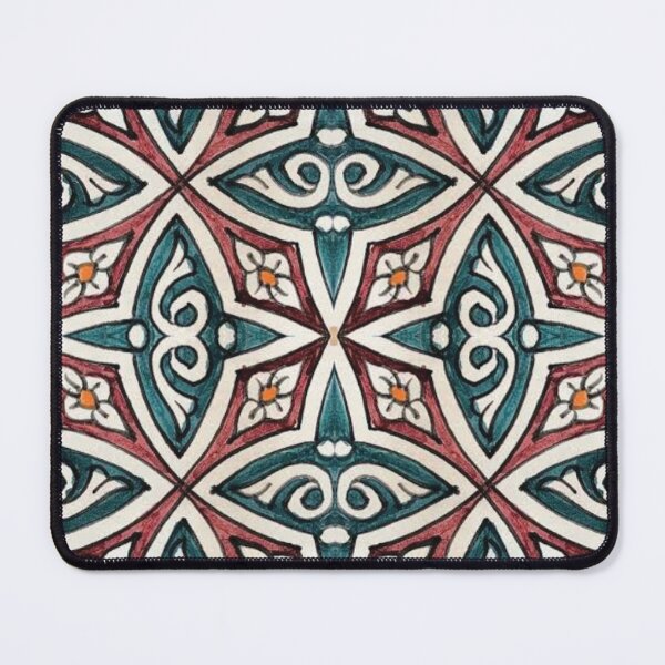 Item preview, decorative ethnic geometric colored pattern designed and sold by ErhanArt.