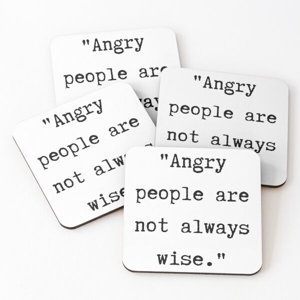 Item preview, Pride and Prejudice Quote | Angry People are Not Always Wise designed and sold by WordsToArt.