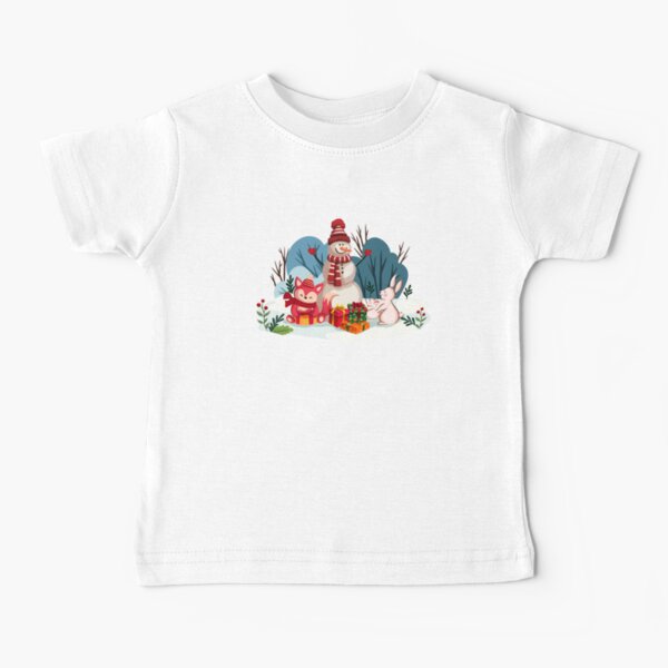 Item preview, Christmas Snowman And His Furry Friends-White Christmas™ designed and sold by TeelieTurner.