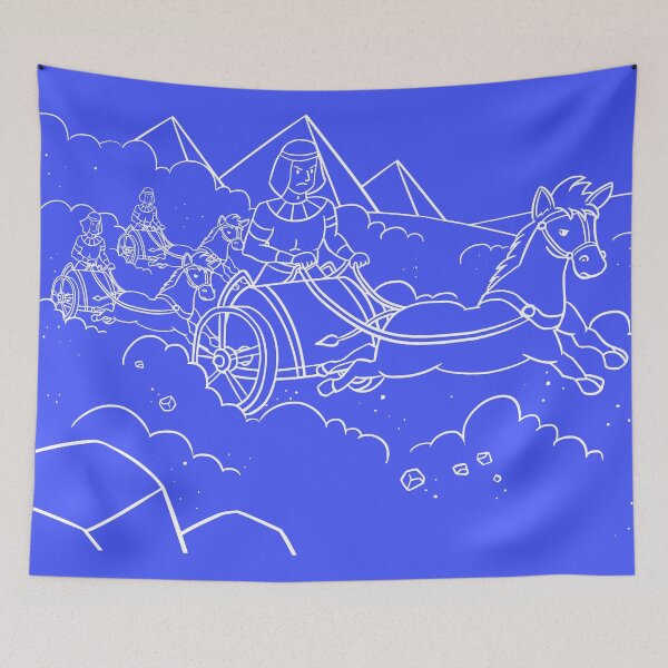 Item preview, Ancient Egyptian Old Kingdom with 3 Pyramids designed and sold by ABIR ILLUSTRATION.