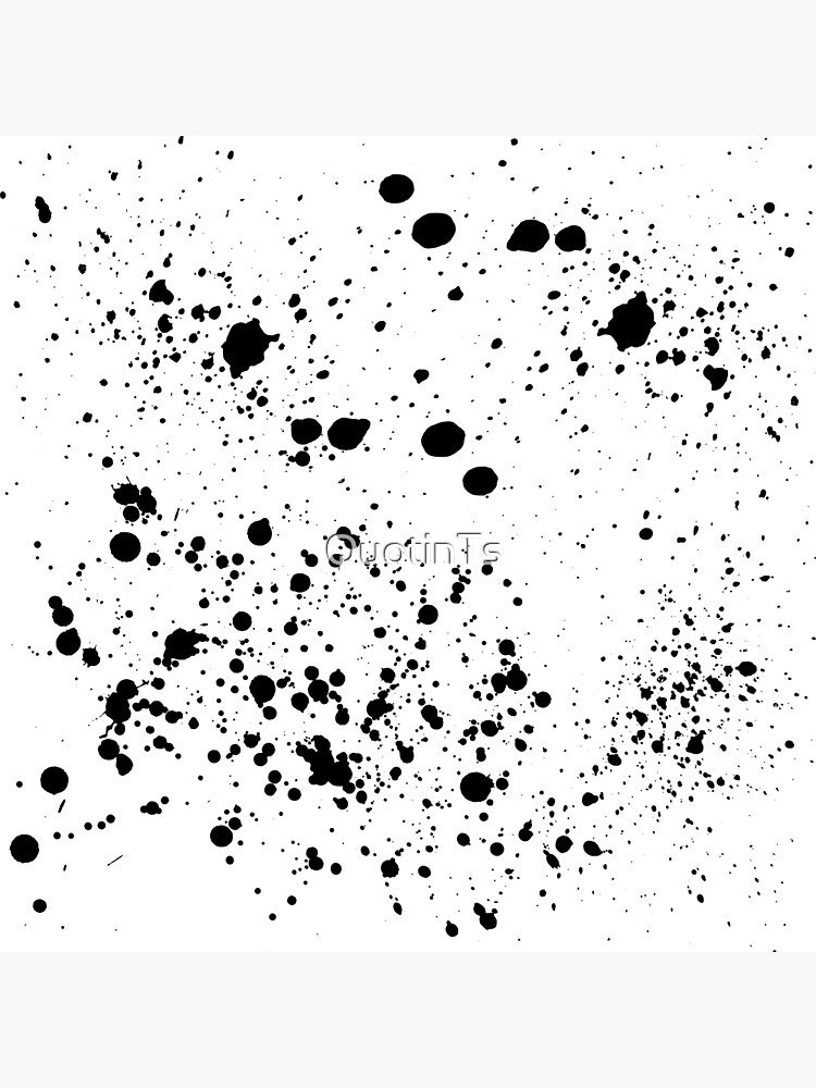"Black and White Paint Splash Graphic Splatter" Poster for Sale by