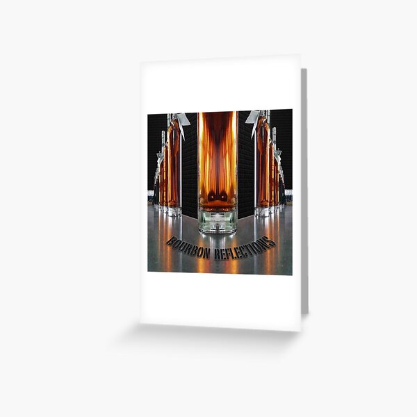 Item preview, Bourbon Reflections - Bottles on Bar Abstract designed and sold by Gretchen Tiger.
