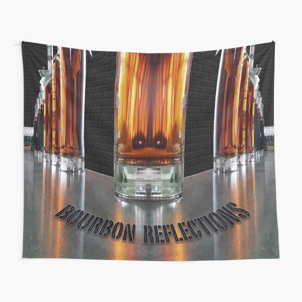 Item preview, Bourbon Reflections - Bottles on Bar Abstract designed and sold by Gretchen Tiger.
