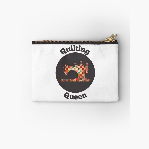 Item preview, Quilting Queen with Quilted Sewing Machine design for Quilters - Patchwork Quilt designed and sold by SewHappyQuilt.