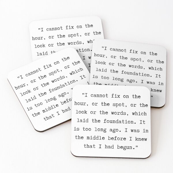 Item preview, Pride and Prejudice Quote | I was in the Middle Before I Knew that I had Begun designed and sold by WordsToArt.
