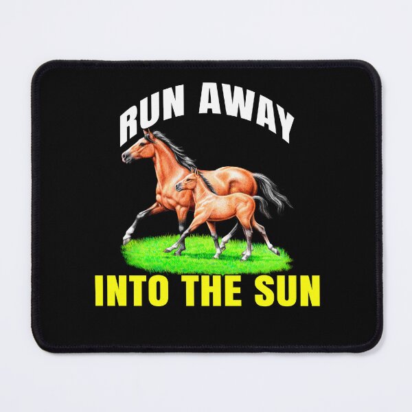 Item preview, Horse Lovers Design Run Away Into The Sun designed and sold by fantasticdesign.