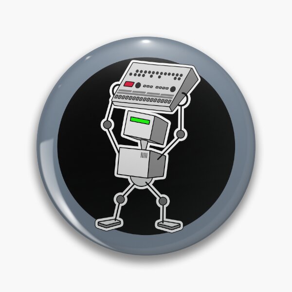 Item preview, Robot Holding Drum Machine Mono Tint designed and sold by AtomicMalibu.