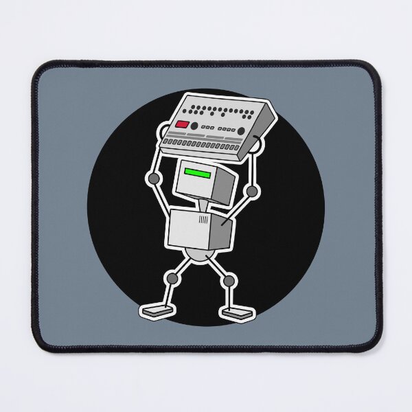 Item preview, Robot Holding Drum Machine Mono Tint designed and sold by AtomicMalibu.