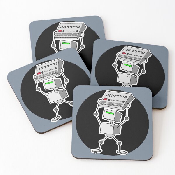 Item preview, Robot Holding Drum Machine Mono Tint designed and sold by AtomicMalibu.