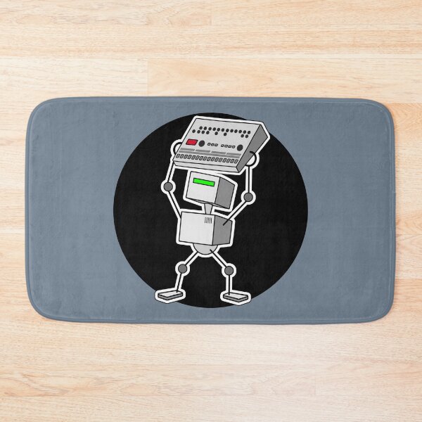 Item preview, Robot Holding Drum Machine Mono Tint designed and sold by AtomicMalibu.